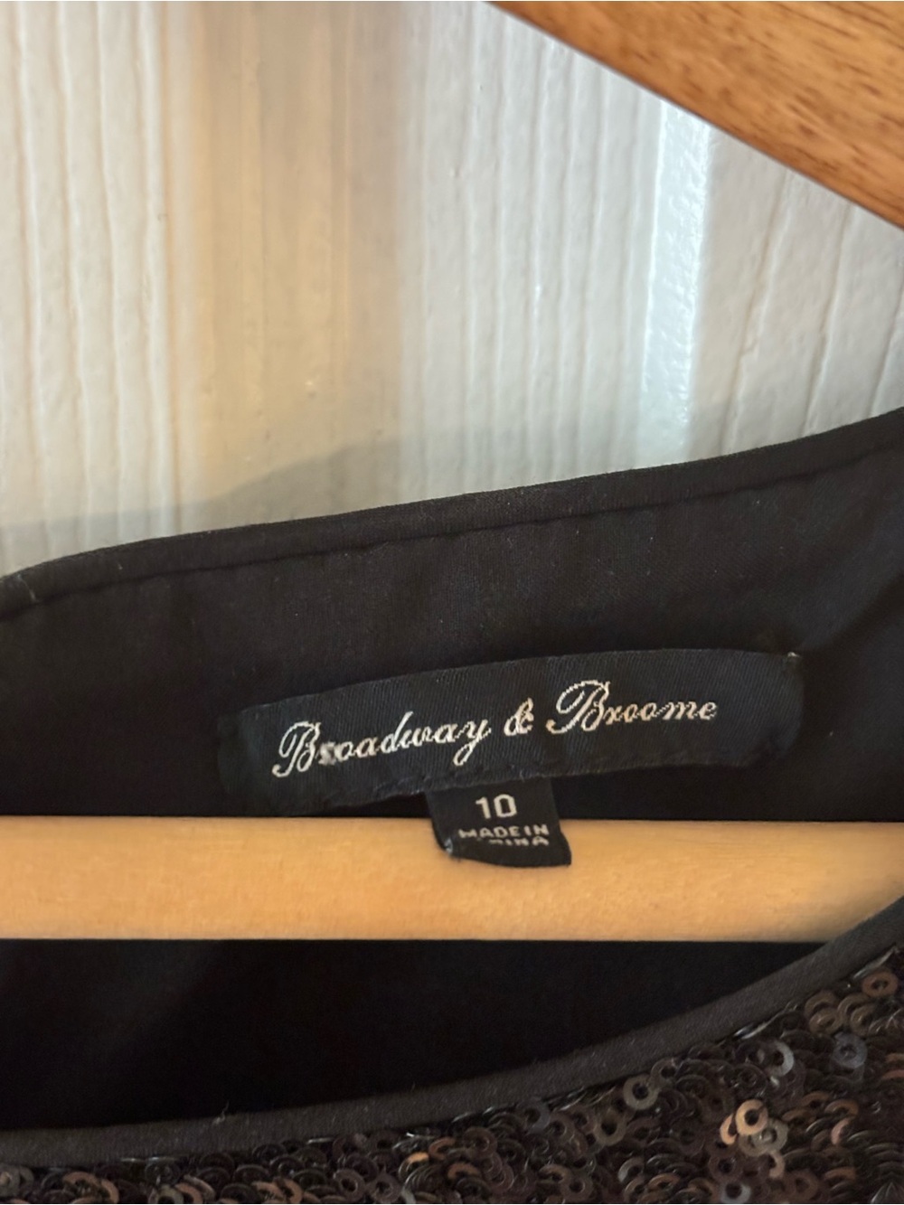Madewell Black Sequin Sleeveless Mini Dress by Broadway and Broome - Picture 2 of 4